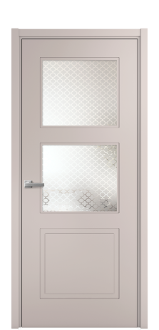 Дверь межкомнатная Плэйн 3 Цвет Пудра Покрытие Эмаль  Наличник L 50 Цена 43975