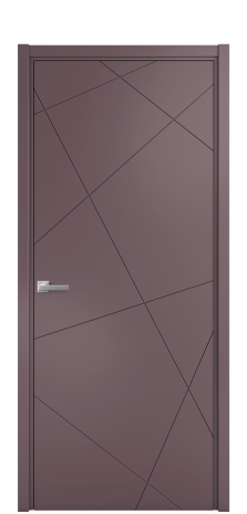 Дверь межкомнатная Твист 01 Цвет Лиловый Покрытие Эмаль  Наличник L 50 Цена 40668