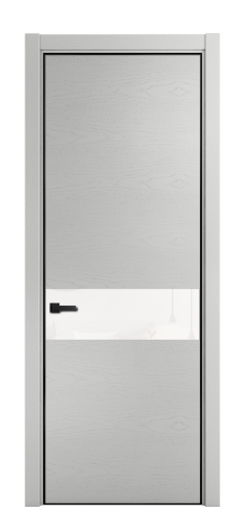 Дверь межкомнатная Ветро 11 Цвет Ясень Телегрей Покрытие ЭМАЛИ Шпон крашеный Наличник L 75 Цена 51944