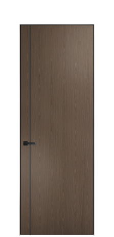 Дверь межкомнатная Слот 10-011 Цвет Эспрессо 1604C Покрытие ШПОН Шпон инженерный Наличник Скрытый короб хром Цена 43550