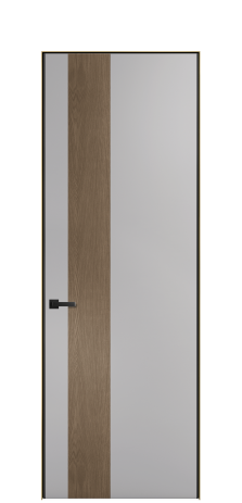 Дверь межкомнатная Дуэт 14 Цвет Галечный Покрытие ЭМАЛИ Эмаль Наличник Скрытый короб золото Цена 56877