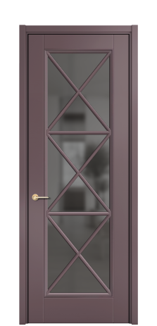Дверь межкомнатная Сиена X3 Цвет Лиловый Покрытие ЭМАЛИ Эмаль Наличник  L 50 Цена 58032