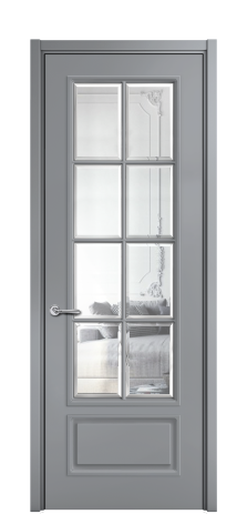 Дверь межкомнатная Амелия 10 DGO2 Цвет Гриджио Покрытие ЭМАЛИ Эмаль Наличник L 50 Цена 78562