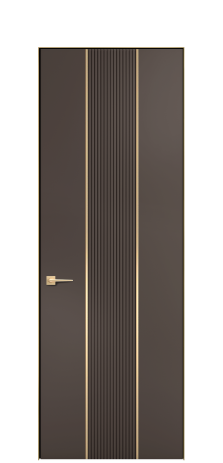 Дверь межкомнатная Меццо Слот 11 Цвет Коричневый Покрытие ЭМАЛИ Эмаль Наличник Скрытый короб золото Цена 51791