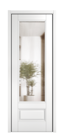 Дверь межкомнатная Савона Слот 2B Цвет Белый Покрытие ЭМАЛИ Эмаль Наличник  L 50 Цена 86241